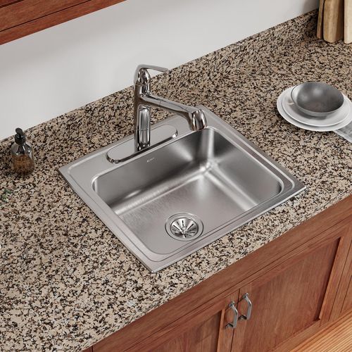 Main product image of Celebrity Stainless Steel 22" x 19-1/2" x 7-1/8" 3-Hole Single Bowl Drop-in Sink