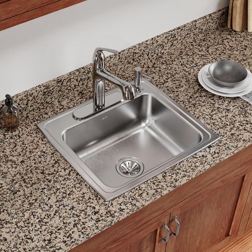 Main product image of Celebrity Stainless Steel 22" x 19-1/2" x 7-1/8" 4-Hole Single Bowl Drop-in Sink