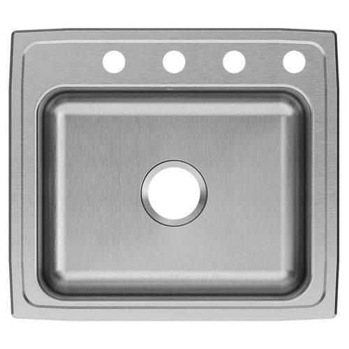 Main product image of Celebrity Stainless Steel 22" x 19-1/2" x 7-1/8" 4-Hole Single Bowl Drop-in Sink