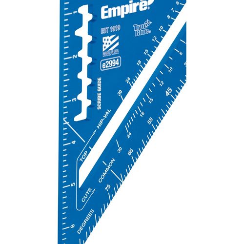 Main product image of 7" True Blue Laser Etched Rafter Square, E2994
