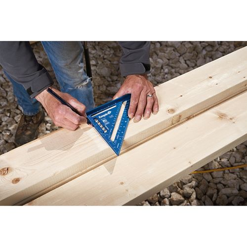 Main product image of 7" True Blue Laser Etched Rafter Square, E2994