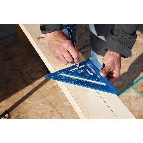 Main product image of 7" True Blue Laser Etched Rafter Square, E2994