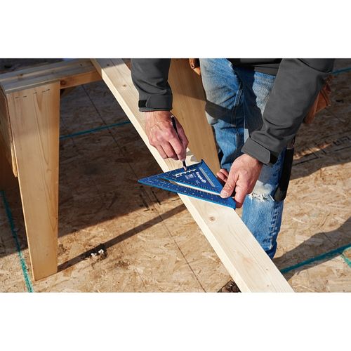 Main product image of 7" True Blue Laser Etched Rafter Square, E2994