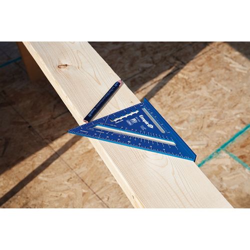 Main product image of 7" True Blue Laser Etched Rafter Square, E2994