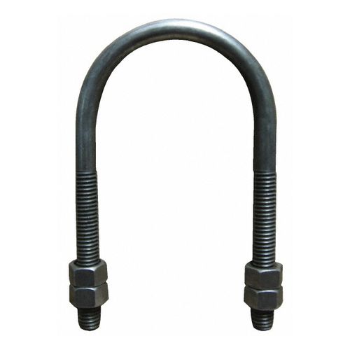 Main product image of 8" Plain Carbon Steel Standard U-Bolt w/ 4 Hex Nuts