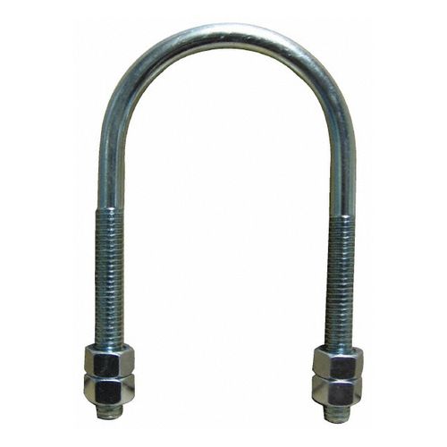 Main product image of 12" Electro-Galvanized Standard U-Bolt w/ 4 Hex Nuts