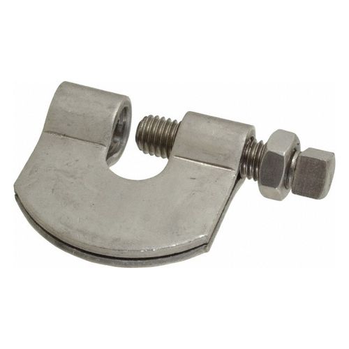 Main product image of 5/8" 304 Stainless Steel C-Clamp w/ Bottom Locking Nut, 550 lb Capacity