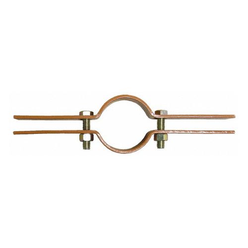 Main product image of 3-1/2" Carbon Steel Copper Plated Riser Clamp, 600 lb Load Capacity