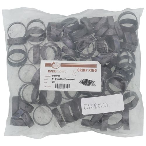 Main product image of 1" PEX Crimp Ring (100/bag)