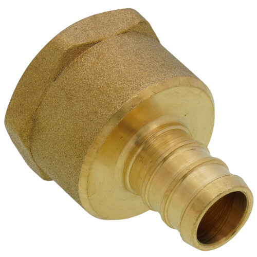 1/2" PEX x 1/2" NPT Brass Female Adapter (Lead Free)