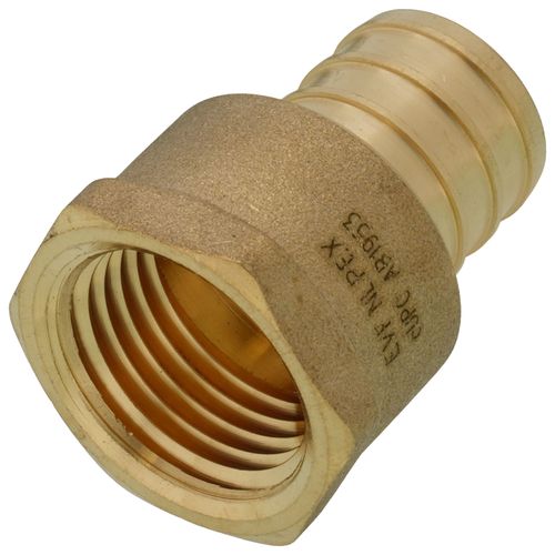 Main product image of 3/4" PEX x 1/2" NPT Brass Female Adapter (Lead Free)