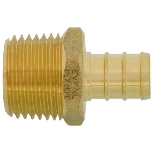 Main product image of 1/2" PEX x 1/2" NPT Brass Male Adapter (Lead Free)