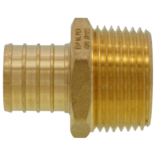 Main product image of 1" PEX x 1" NPT Brass Male Adapter (Lead Free)