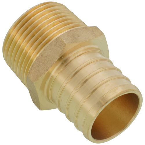 Main product image of 1" PEX x 3/4" NPT Brass Male Adapter (Lead Free)