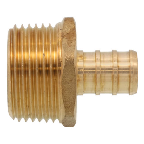 Main product image of 1/2" PEX x 3/4" NPT Brass Male Adapter (Lead Free)