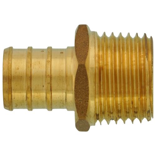 Main product image of 5/8" PEX x 1/2" NPT Brass Male Adapter (Lead Free)