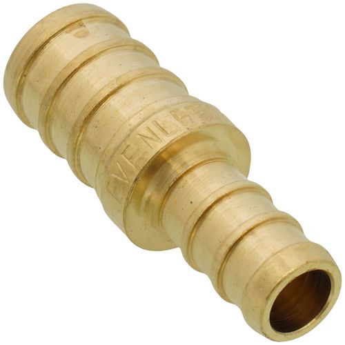 Main product image of 3/8" PEX x 1/2" PEX Brass Coupling (Lead Free)