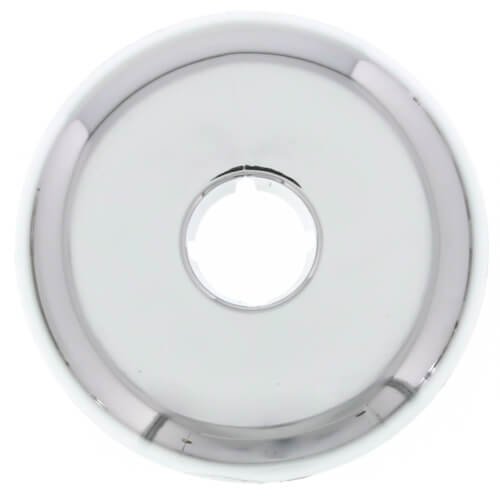 Main product image of 1/2" Copper, Plastic Split Escutcheon, Chrome Plated (5/8" OD)
