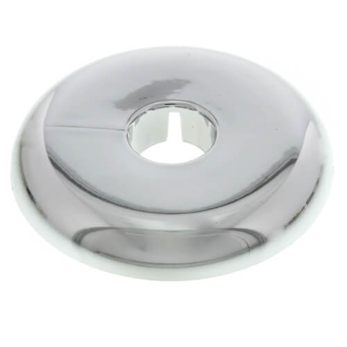 Main product image of 1/2" Copper, Plastic Split Escutcheon, Chrome Plated (5/8" OD)