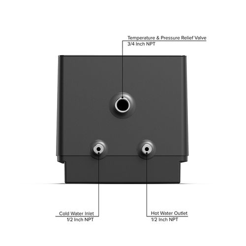 Main product image of 2.5 Gallon SmartHome Electric Mini Tank Water Heater with Voice Commands (120V)