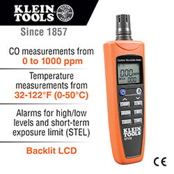 Main product image of Carbon Monoxide Detector w/ Carry Pouch and Batteries