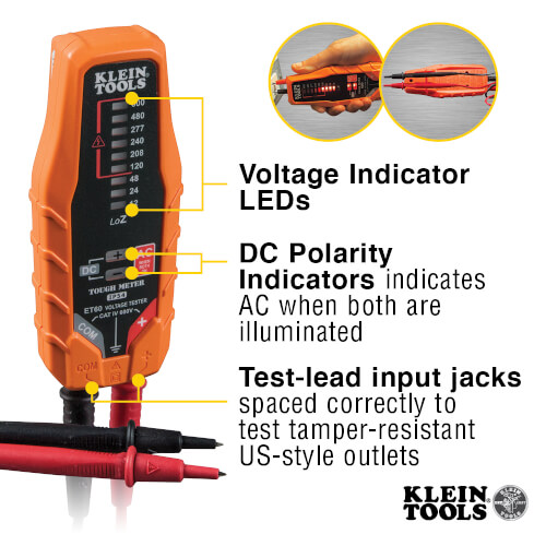 Main product image of Electronic AC/DC Voltage Tester (12 to 600V)