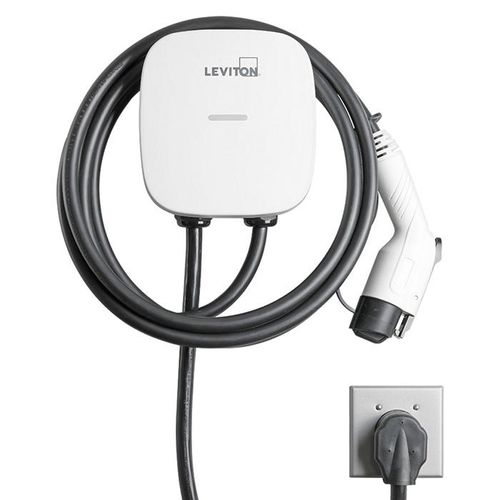 Main product image of EV Series Smart Home Plug-In Level 2 Electric Vehicle Charging Station w/ 25' Cord & J1772 Charge Connector, Wi-Fi Enabled (40A, 208/240 VAC/9.6kW)