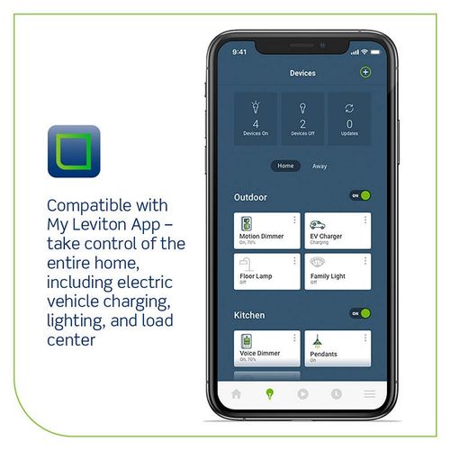 Main product image of EV Series Smart Home Plug-In Level 2 Electric Vehicle Charging Station w/ 25' Cord & J1772 Charge Connector, Wi-Fi Enabled (40A, 208/240 VAC/9.6kW)