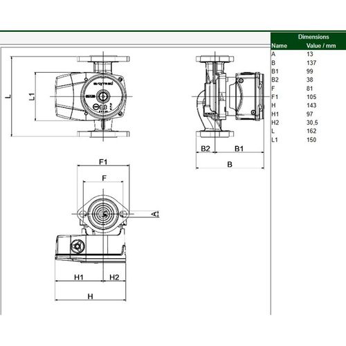 Main product image of Evosta 2, Wet Rotor ECM Circulator Pump (110-127v, 60Hz)
