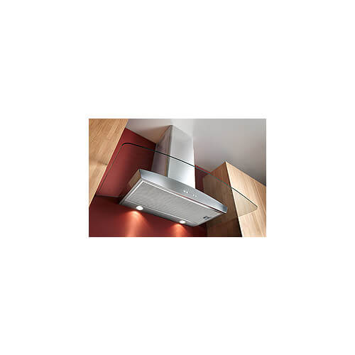 Main product image of 36" Stainless Steel Glass Canopy Chimney Hood w/ Internal Blower (500 CFM)