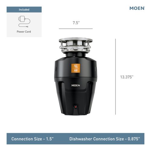 Main product image of 3/4hp Disposal Improved Installation, EX75C