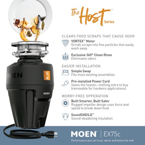 Main product image of 3/4hp Disposal Improved Installation, EX75C