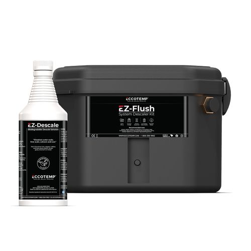 Main product image of EZ-Flush System Descaler Kit w/ Pump, (2) 5' Hoses, 3/4" Service Valve Kit & 32 fl. oz. Descaler