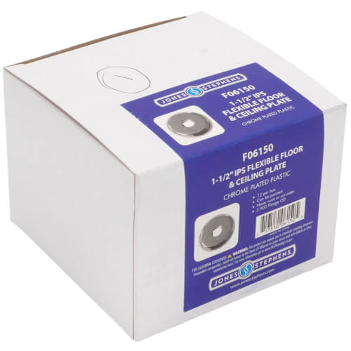 Main product image of 3/8" Flexible Floor & Ceiling Plate, 1-1/2" IPS, 3.9" ID (Box of 12)