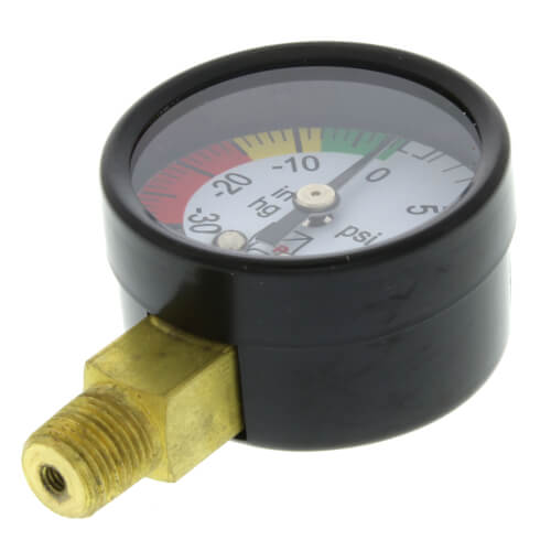 F10014 Westwood Products F10014 FLi Color Coded Vacuum Gauge 1/8" NPT