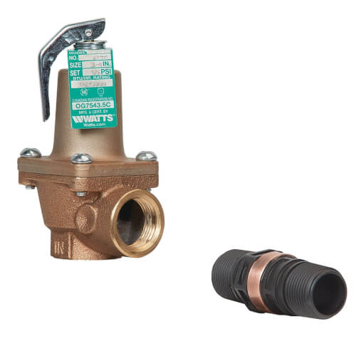 Main product image of 3/4" LF140X-5 Lead Free Relief Valve w/ Extension Thermostat w/ Flood Sensor Connectivity (150 psi)