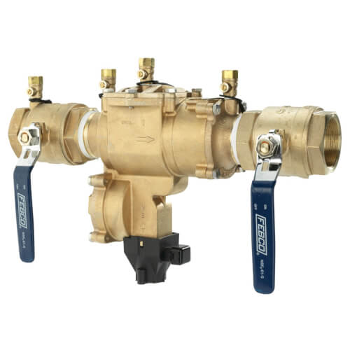 Main product image of 1-1/2" 860-QT-RP-FS Reduced Pressure Zone Assembly w/ 1/4-Turn Shutoff Valves & Flood Sensor
