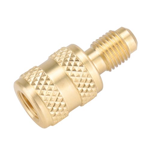 Main product image of 1/4" LH FPT x 1/4" MPT A2L Refrigerant Cylinder Adapter, R-32 and R-454B