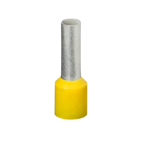 Main product image of 0.787" Polypropylene-Insulated Ferrule, 10 AWG/6.00mm2 (Yellow)