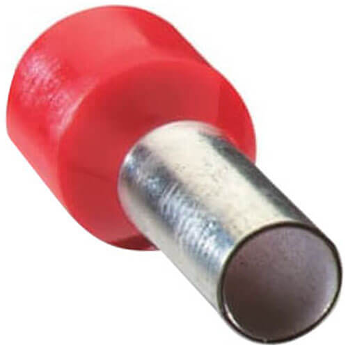 0.827" Polypropylene-Insulated Ferrule, 8 AWG/10.00mm2 (Red)