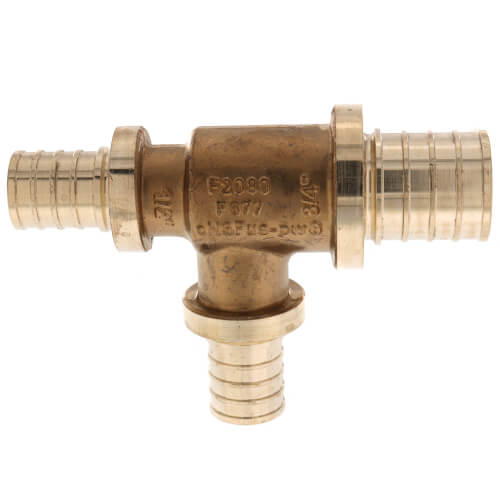 3/4" X 1/2" X 1/2" F2080 PEX Tee, for Rehau Tools Only (Lead Free Brass)
