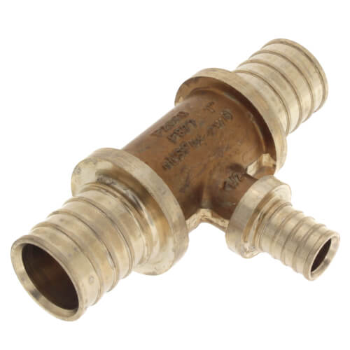 Main product image of 1" X 1" X 1/2" F2080 PEX Tee, for Rehau Tools Only (Lead Free Brass)