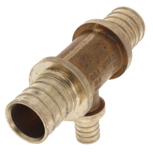 Main product image of 1" X 1" X 1/2" F2080 PEX Tee, for Rehau Tools Only (Lead Free Brass)