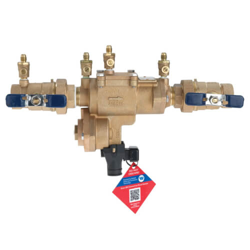 Main product image of 1" 860U-QT-RP-FS Reduced Pressure Zone Assembly w/ 1/4-Turn Shutoff Valves & Flood Sensor
