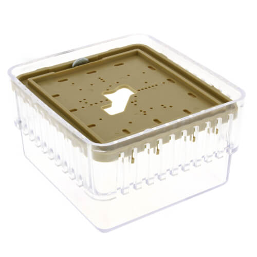 Main product image of Clear Plastic Thermostat Guard w/ Solid Base for 1C20, 1C21, 1C26