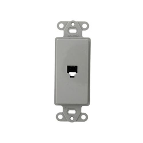 Main product image of Decora Insert, 6p4c, Screw Terminals (Gray)