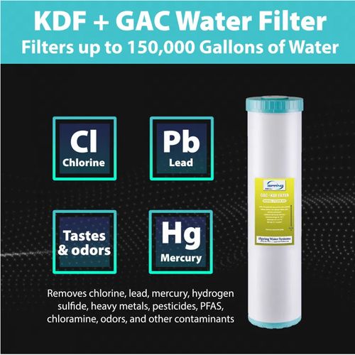 Main product image of 50 Micron 2-Stage Whole House Water Filter Replacement for WGB22B-KS