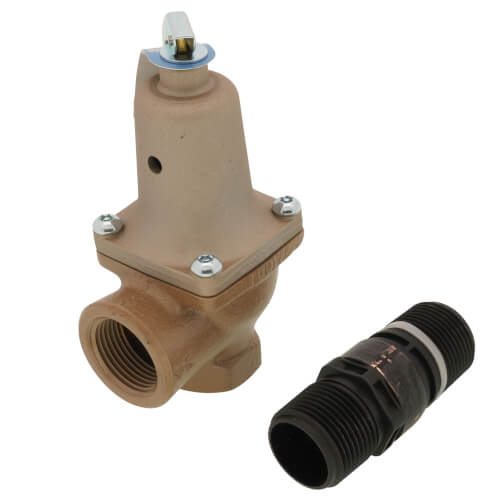 Main product image of 3/4" x 1" Boiler Pressure Relief Valve w/ Flood Sensor Connectivity (40 psi)