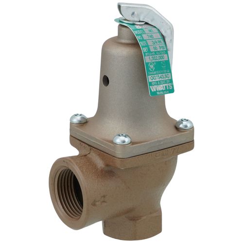 Main product image of 3/4" x 1" Boiler Pressure Relief Valve w/ Flood Sensor Connectivity (50 psi)