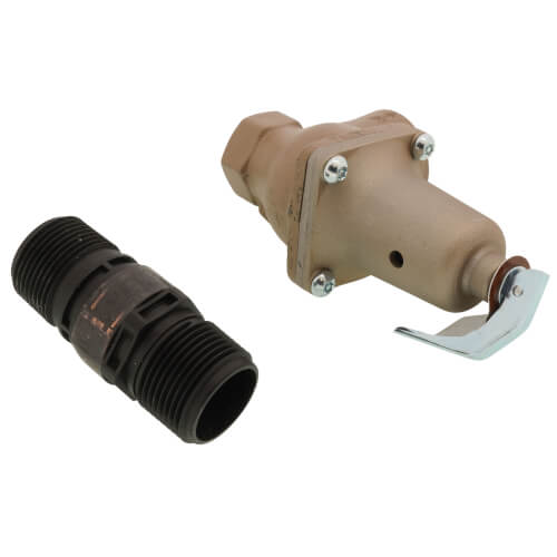 Main product image of 3/4" x 1" Boiler Pressure Relief Valve w/ Flood Sensor Connectivity (75 psi)